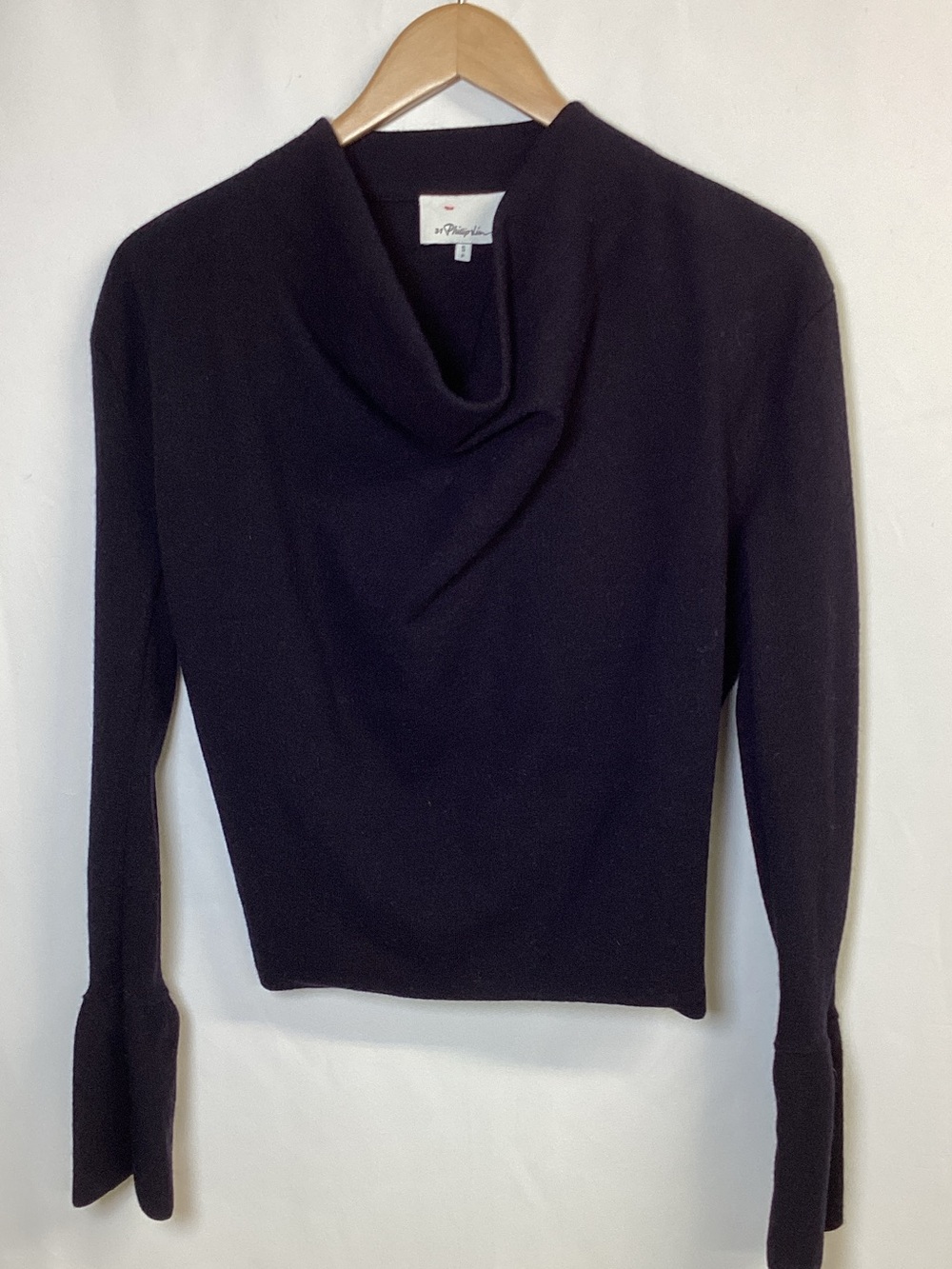 3.1 Phillip Lim Cowl Neck Top Black Size Small